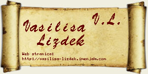 Vasilisa Lizdek vizit kartica